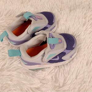 Nike baby girls Purple and Teal Sneakers‎